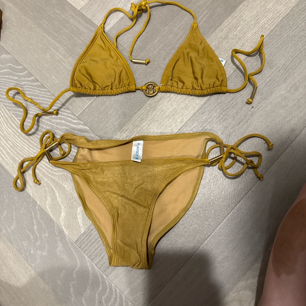 PLAYBOY Mustard Bikini Set